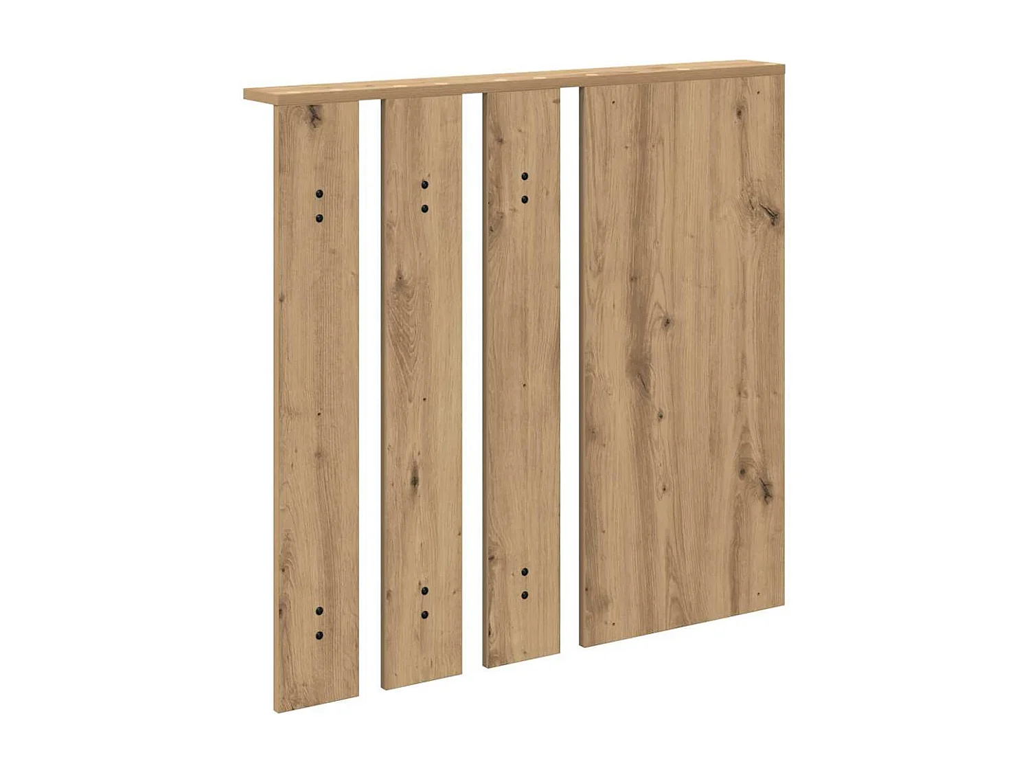 Appendiabiti da parete con specchio, rovere lavorato a mano, 84 x 10 x 80 cm