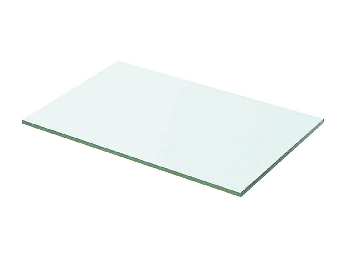 Panneaux d'étagère 2 pcs verre transparent 50x25 cm