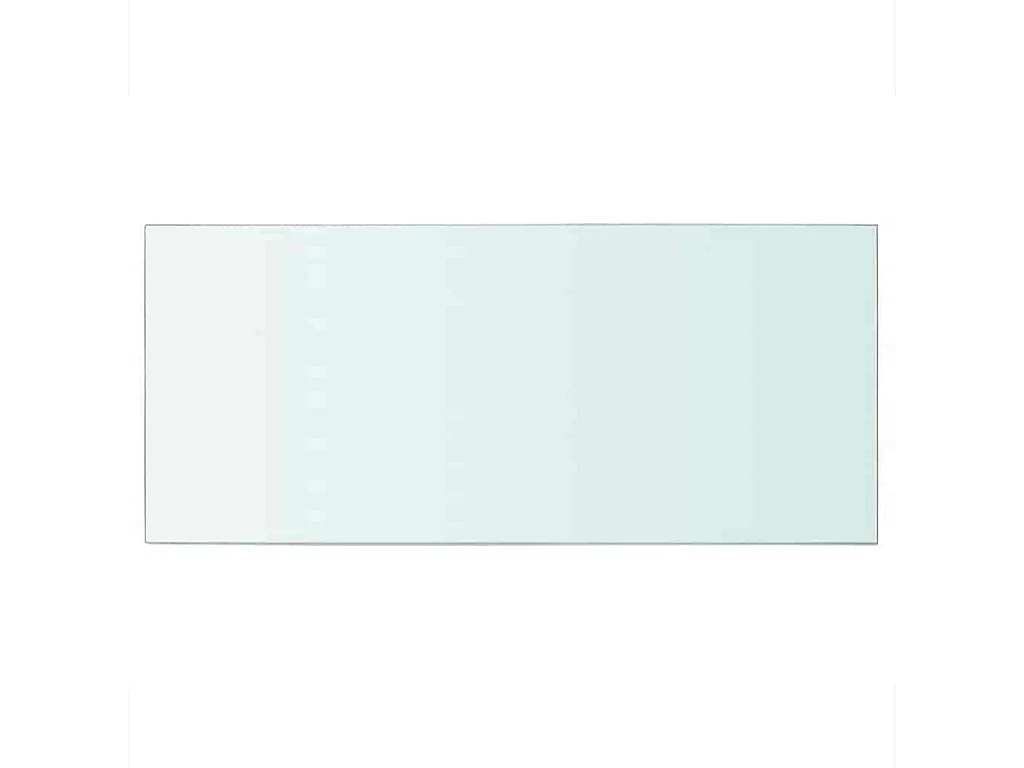 Panneaux d'étagère 2 pcs verre transparent 50x25 cm