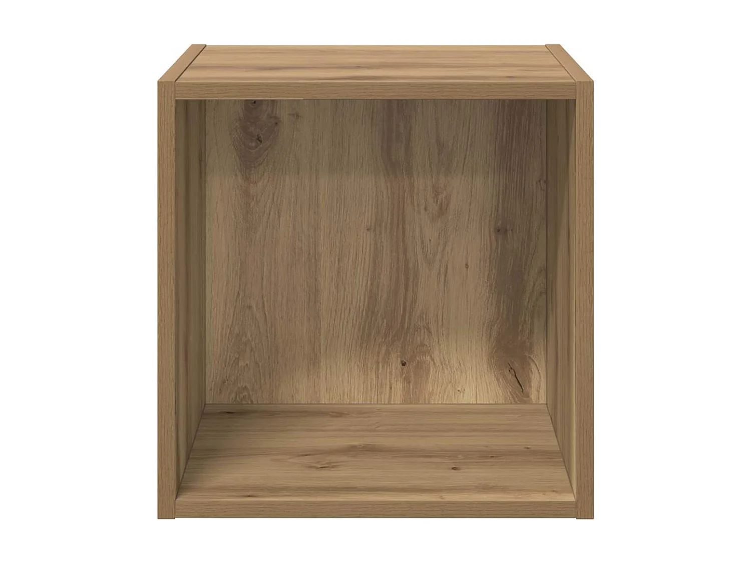 Pensile con mensola 2 pezzi rovere artigianale 37 x 37 x 37 cm