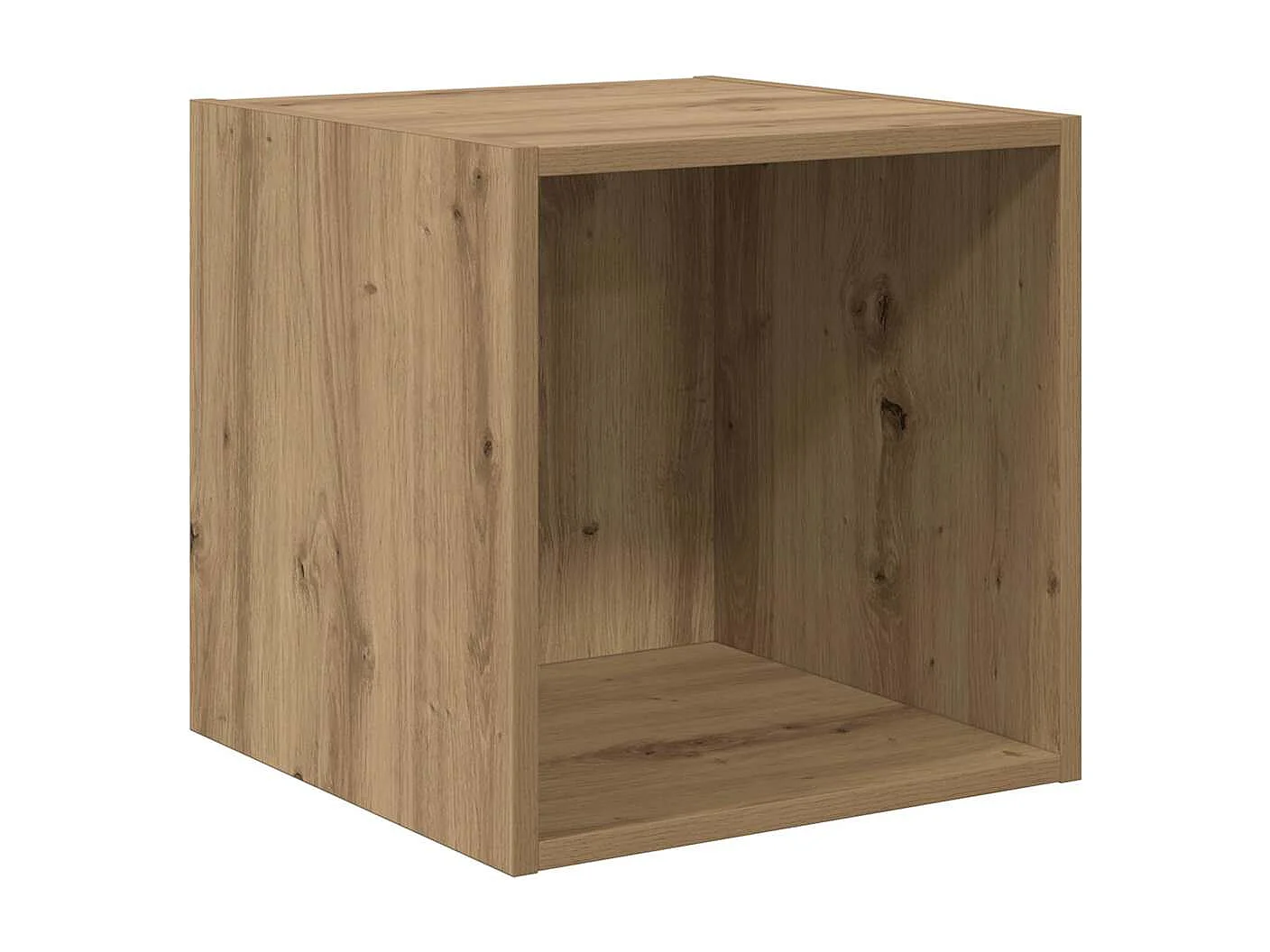 Pensile con mensola 2 pezzi rovere artigianale 37 x 37 x 37 cm