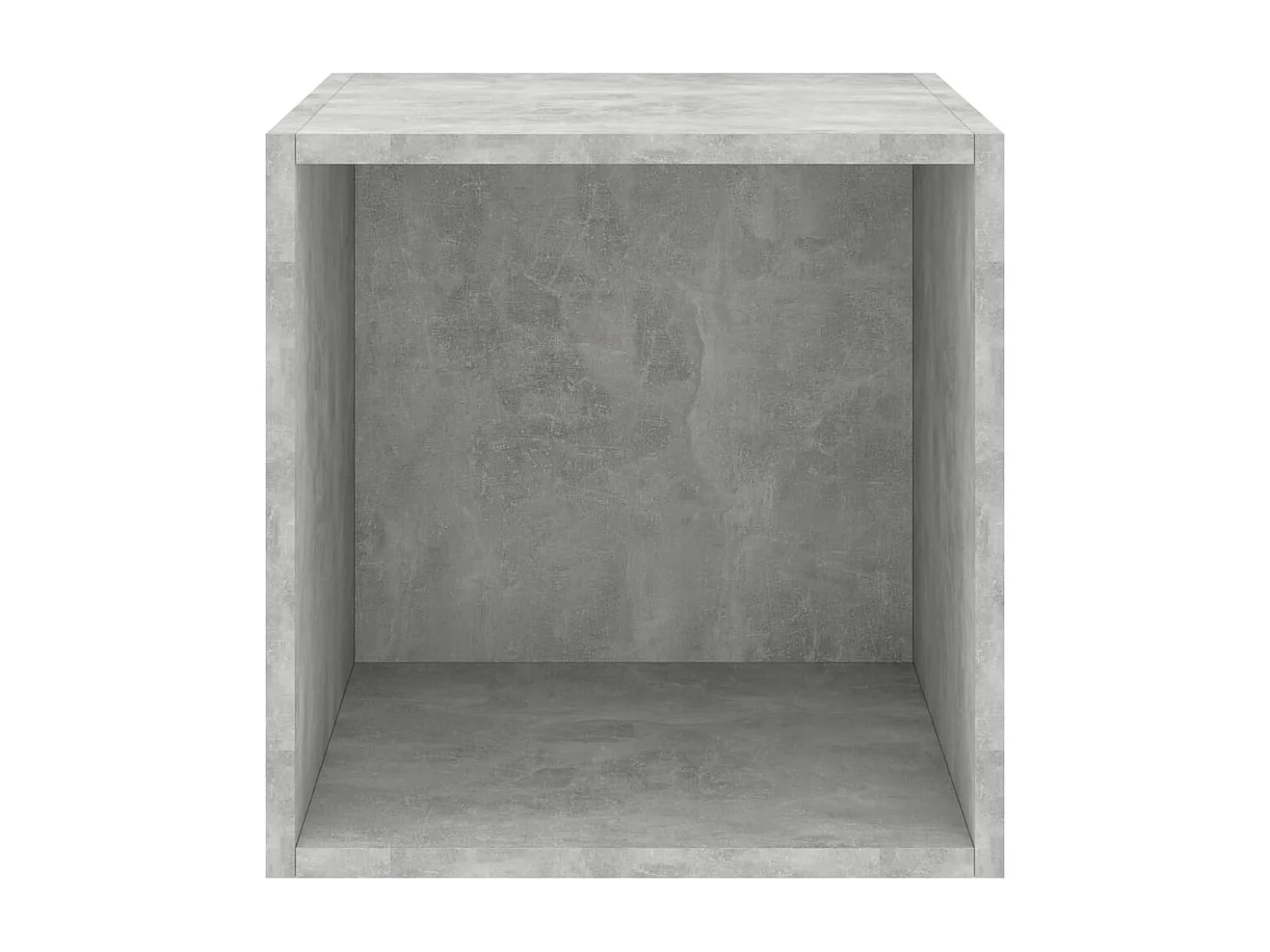 Betongrauer Wandschrank 37x37x37 cm Holzwerkstoff