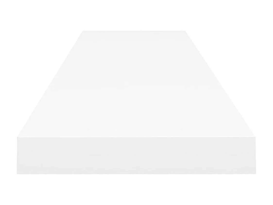 Estantes de pared flotantes 4 piezas blanco 120x23,5x3,8 cm MDF