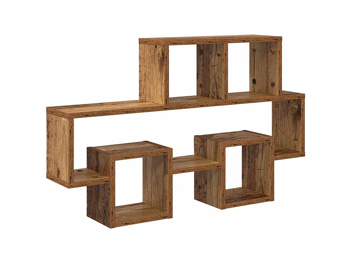 Mensola da parete in legno antico 82 x 15 x 51 cm in legno ingegnerizzato