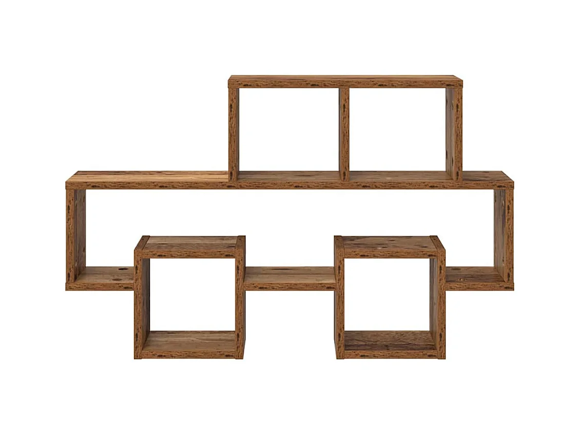 Mensola da parete in legno antico 82 x 15 x 51 cm in legno ingegnerizzato