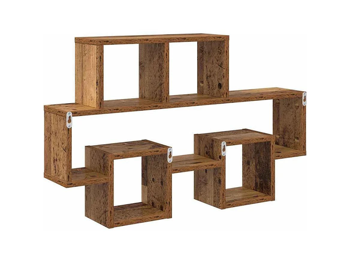 Mensola da parete in legno antico 82 x 15 x 51 cm in legno ingegnerizzato