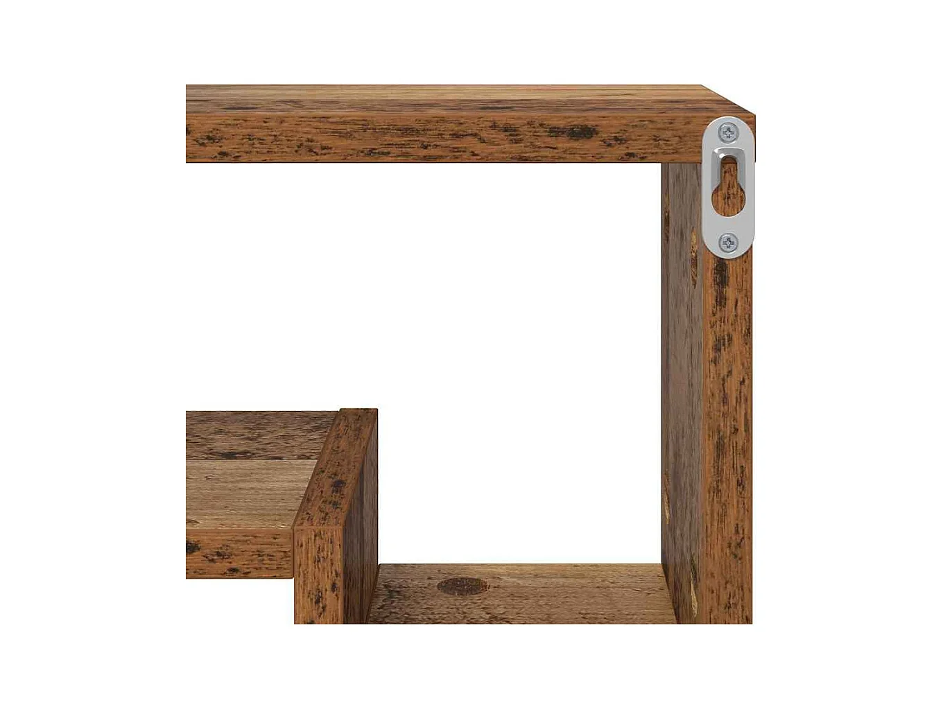 Mensola da parete in legno antico 82 x 15 x 51 cm in legno ingegnerizzato