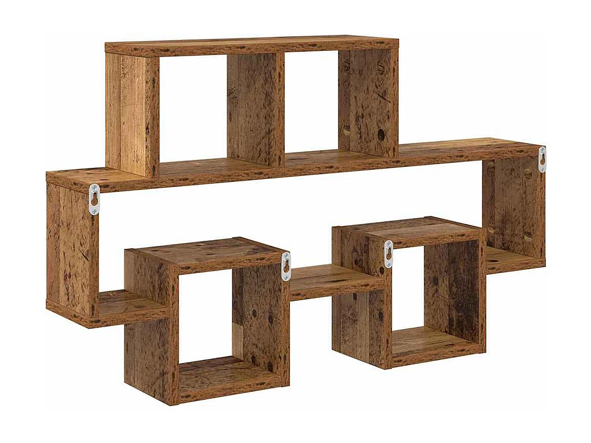 Mensola da parete in legno antico 82 x 15 x 51 cm in legno ingegnerizzato