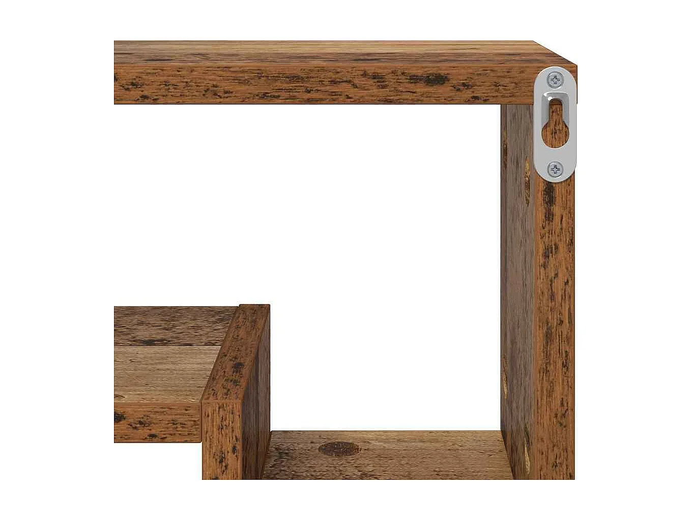 Mensola da parete in legno antico 82 x 15 x 51 cm in legno ingegnerizzato