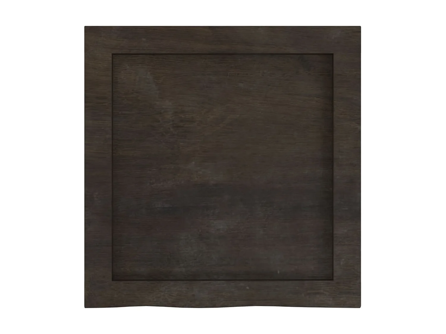 Estante de pared marrón oscuro fabricado en madera maciza de roble tratada