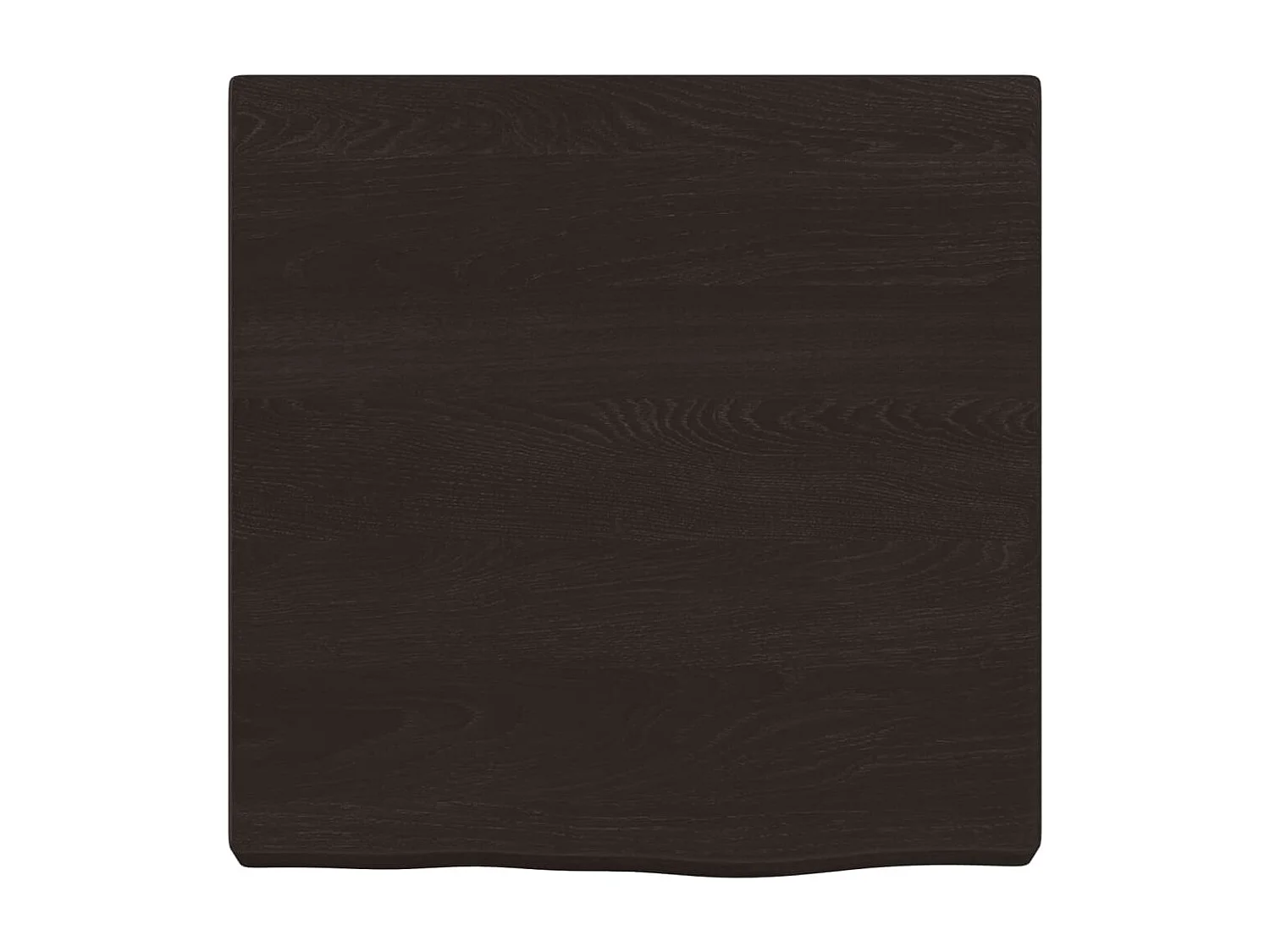 Donkerbruine wandplank van behandeld massief eikenhout