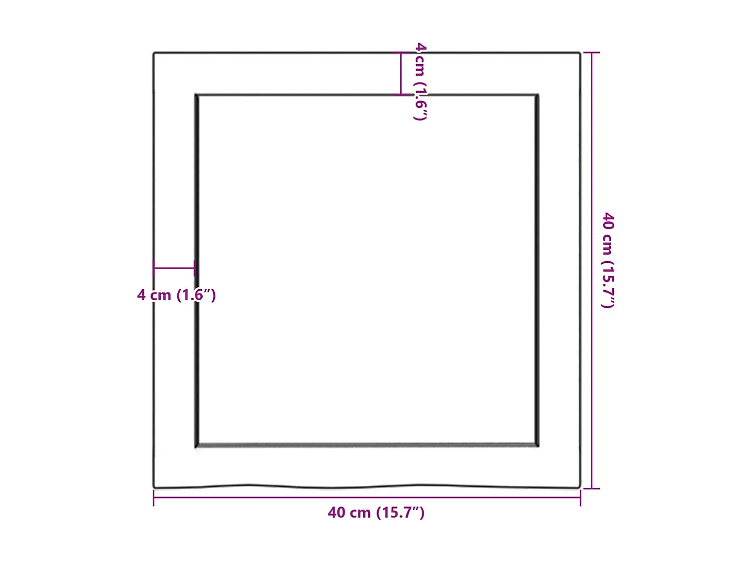 Donkerbruine wandplank van behandeld massief eikenhout