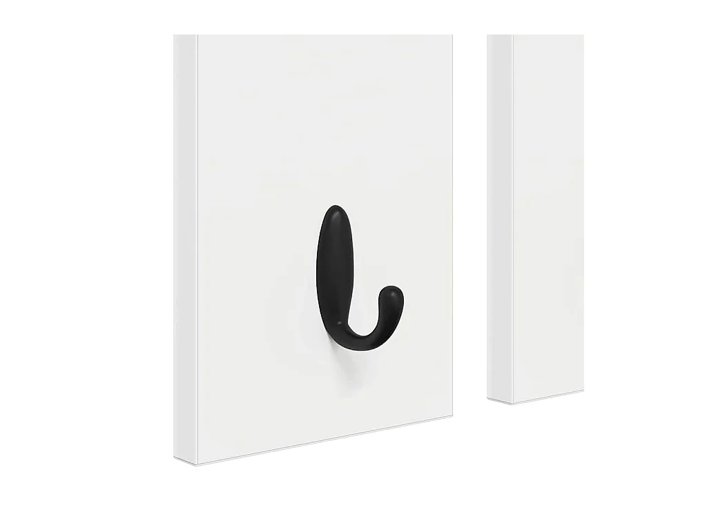 Porte-manteau mural Blanc 85 x 10 x 45 cm Bois d'ingénierie