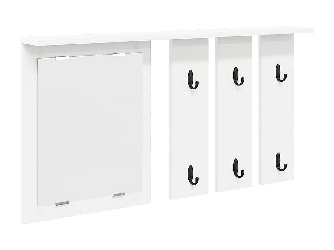Appendiabiti da parete Bianco 85 x 10 x 45 cm Legno ingegnerizzato