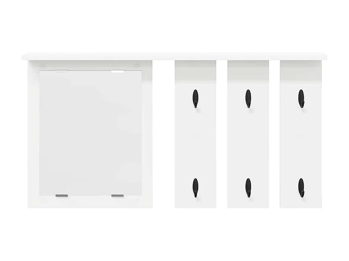 Appendiabiti da parete Bianco 85 x 10 x 45 cm Legno ingegnerizzato