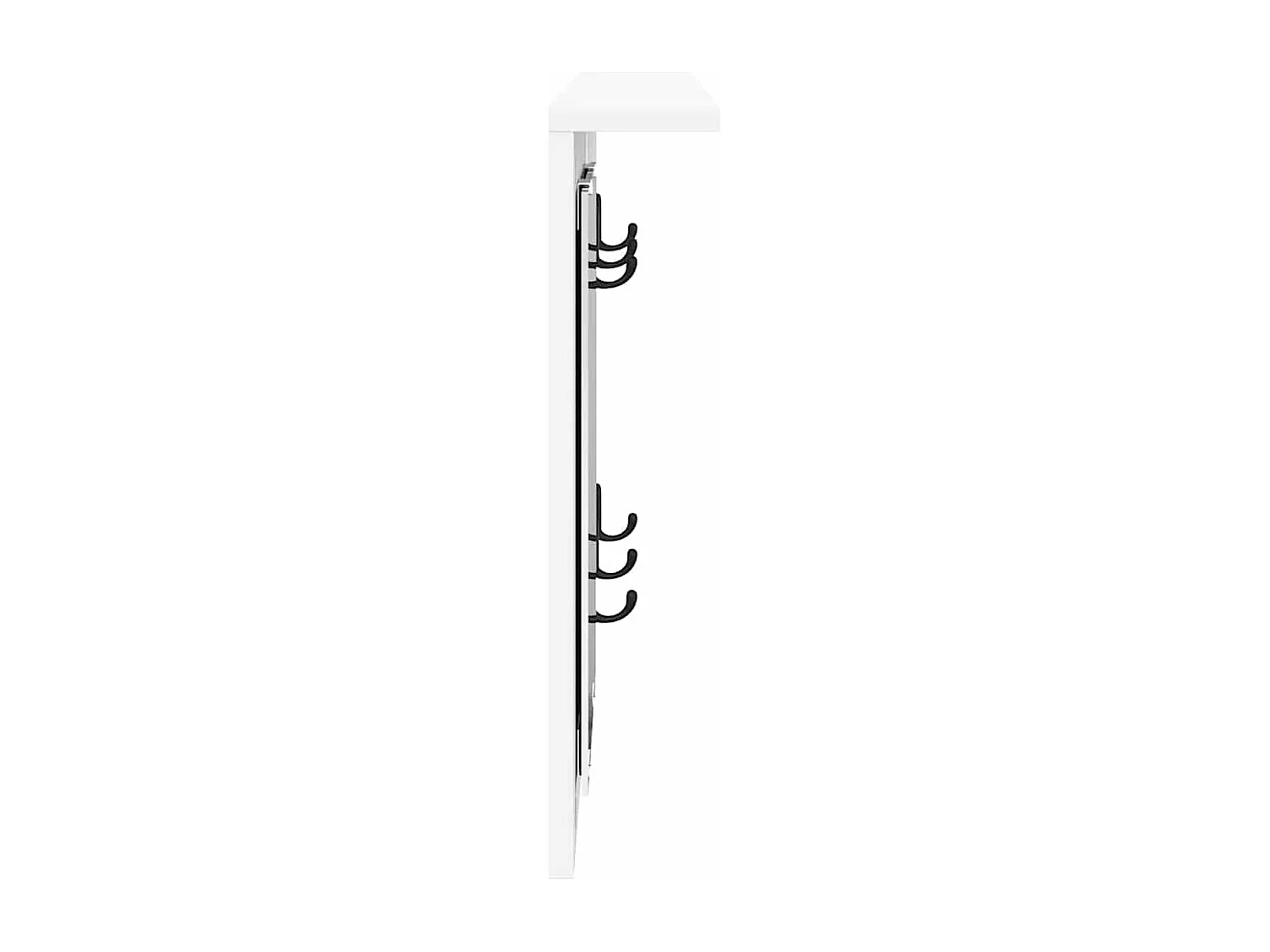 Appendiabiti da parete Bianco 85 x 10 x 45 cm Legno ingegnerizzato