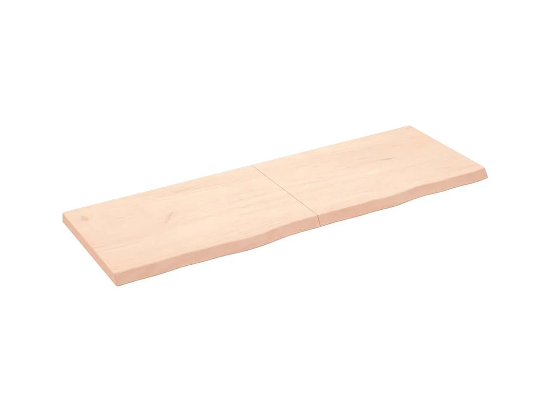 Estante de pared 180x60x(2-6) cm madera maciza de roble sin tratar