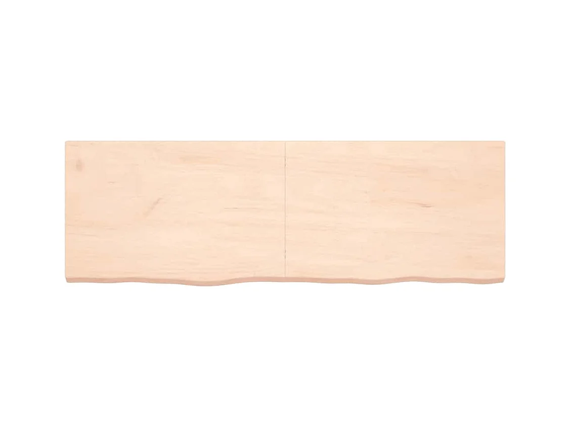 Estante de pared 180x60x(2-6) cm madera maciza de roble sin tratar