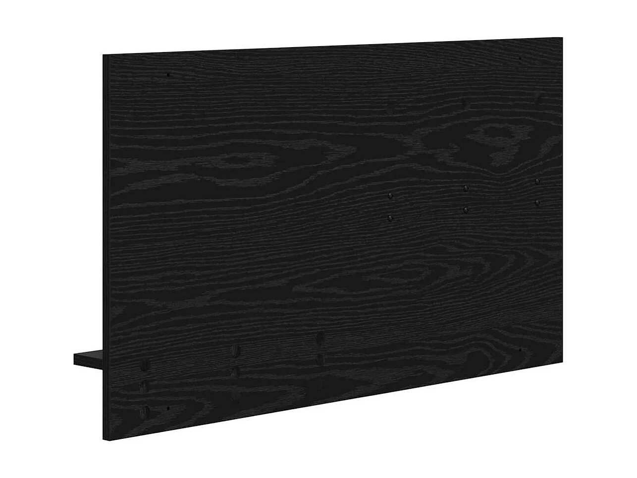 Appendiabiti da parete con ripiano Rovere nero 90 x 10 x 50 cm