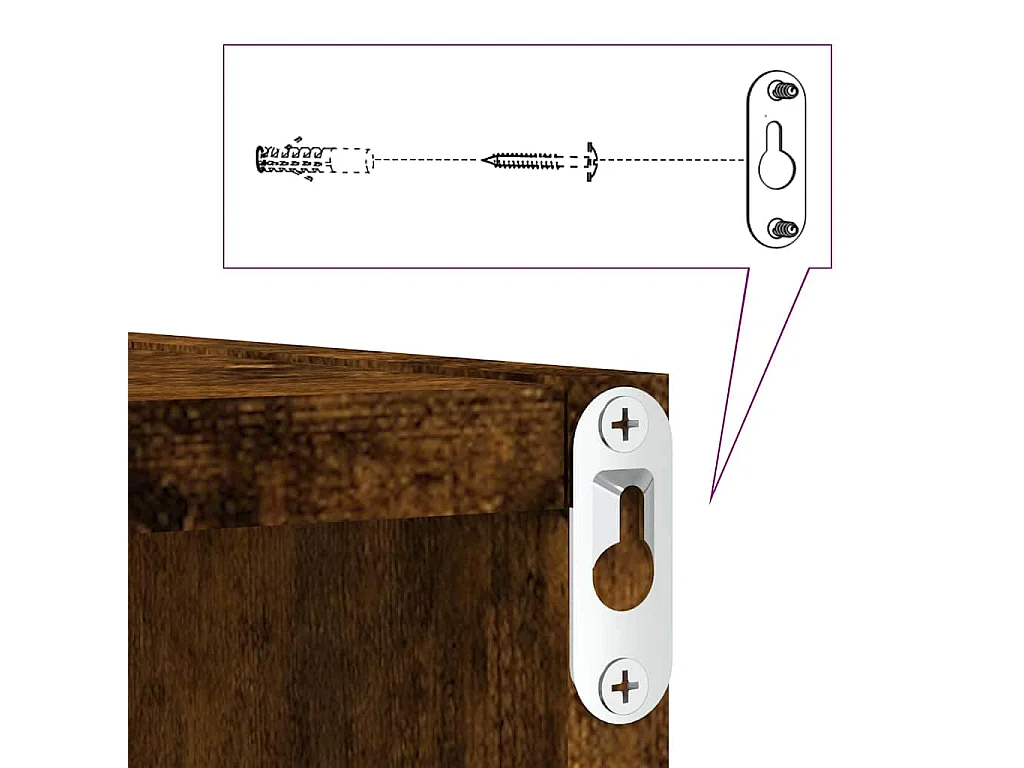 Wandplanken 4 stuks Bruin 26 x 15 x 26 cm Bewerkt hout