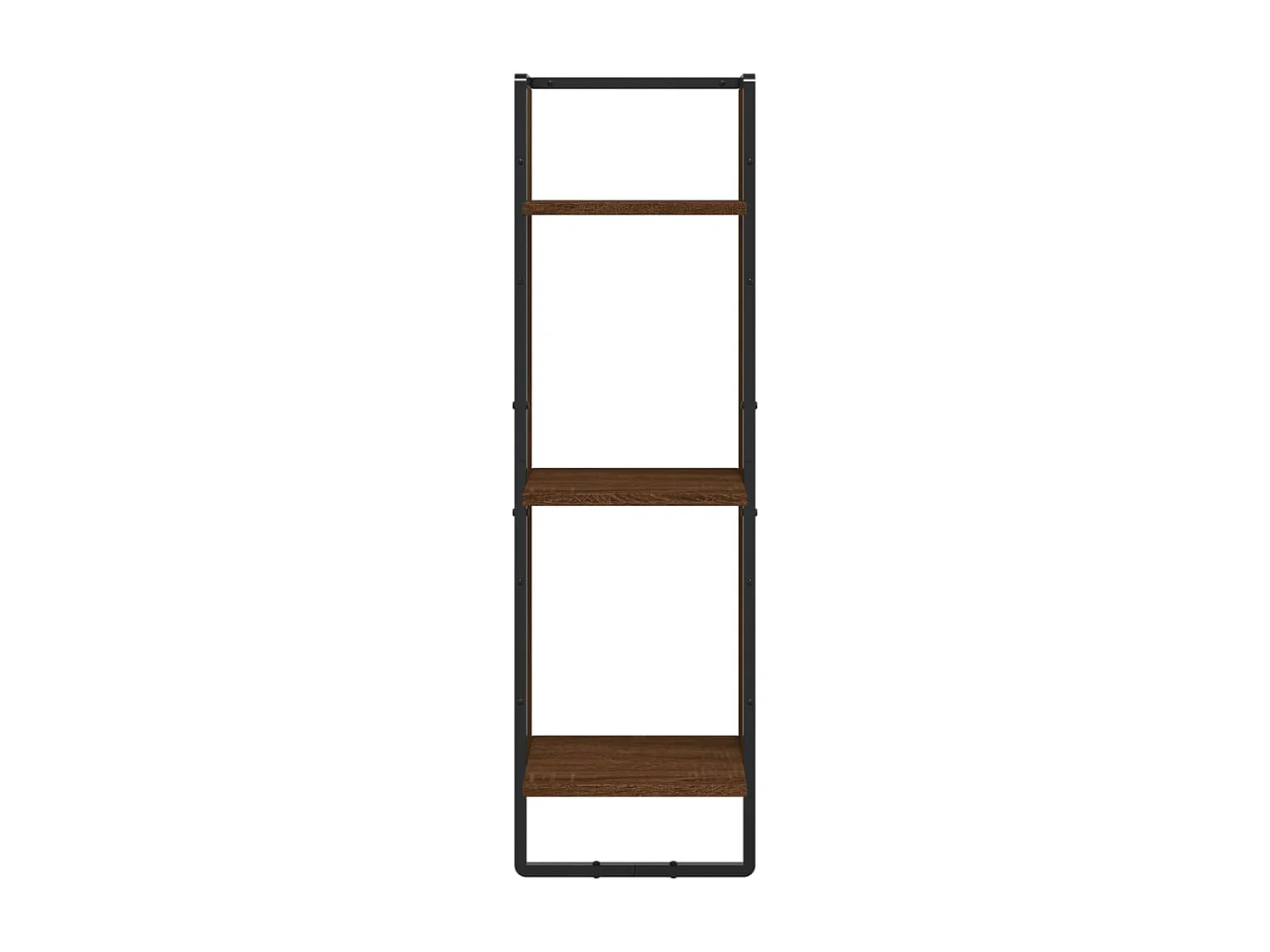 Mensola da parete a 3 ripiani, rovere marrone, 30x25x100 cm