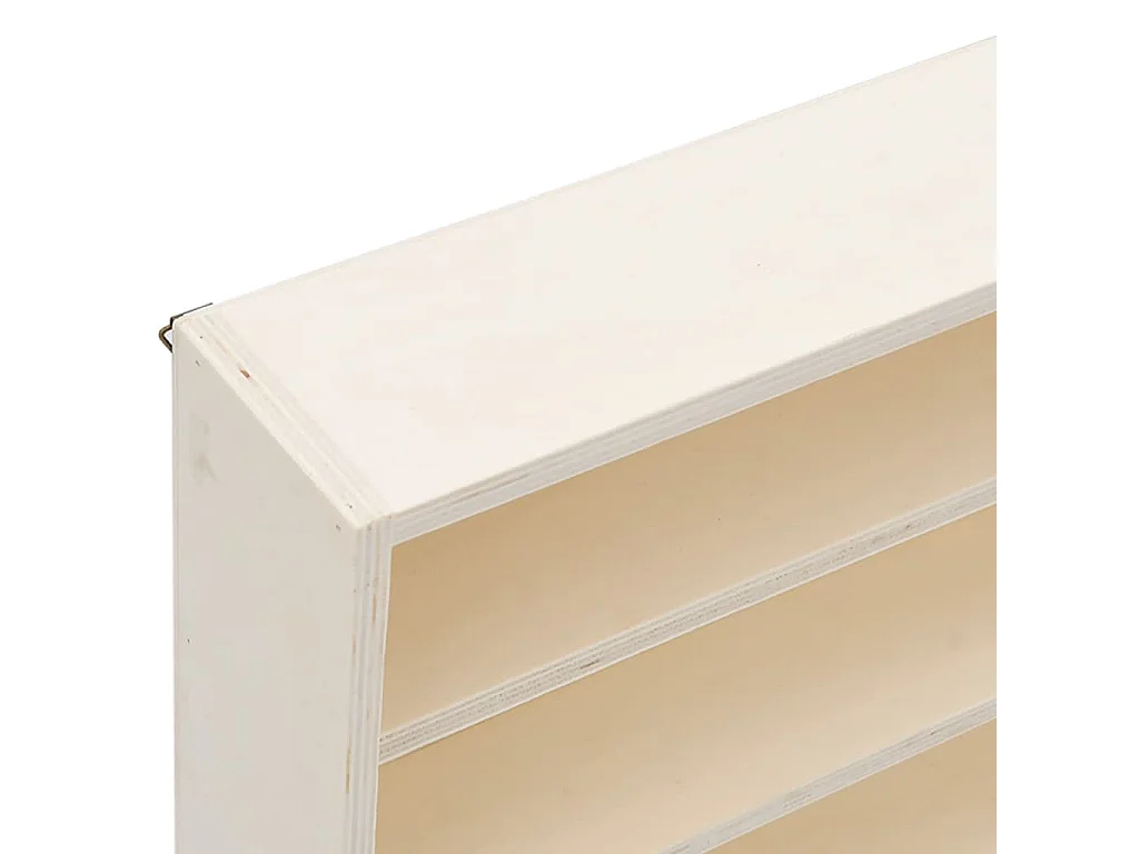 Vitrina de colección de madera con 6 estantes 80x8,5x55 cm