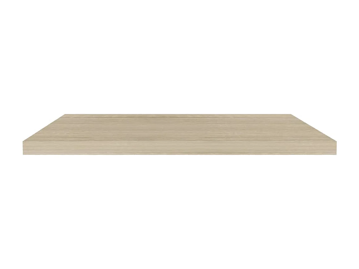Estantes de pared flotantes 2 piezas roble 90x23,5x3,8 cm MDF