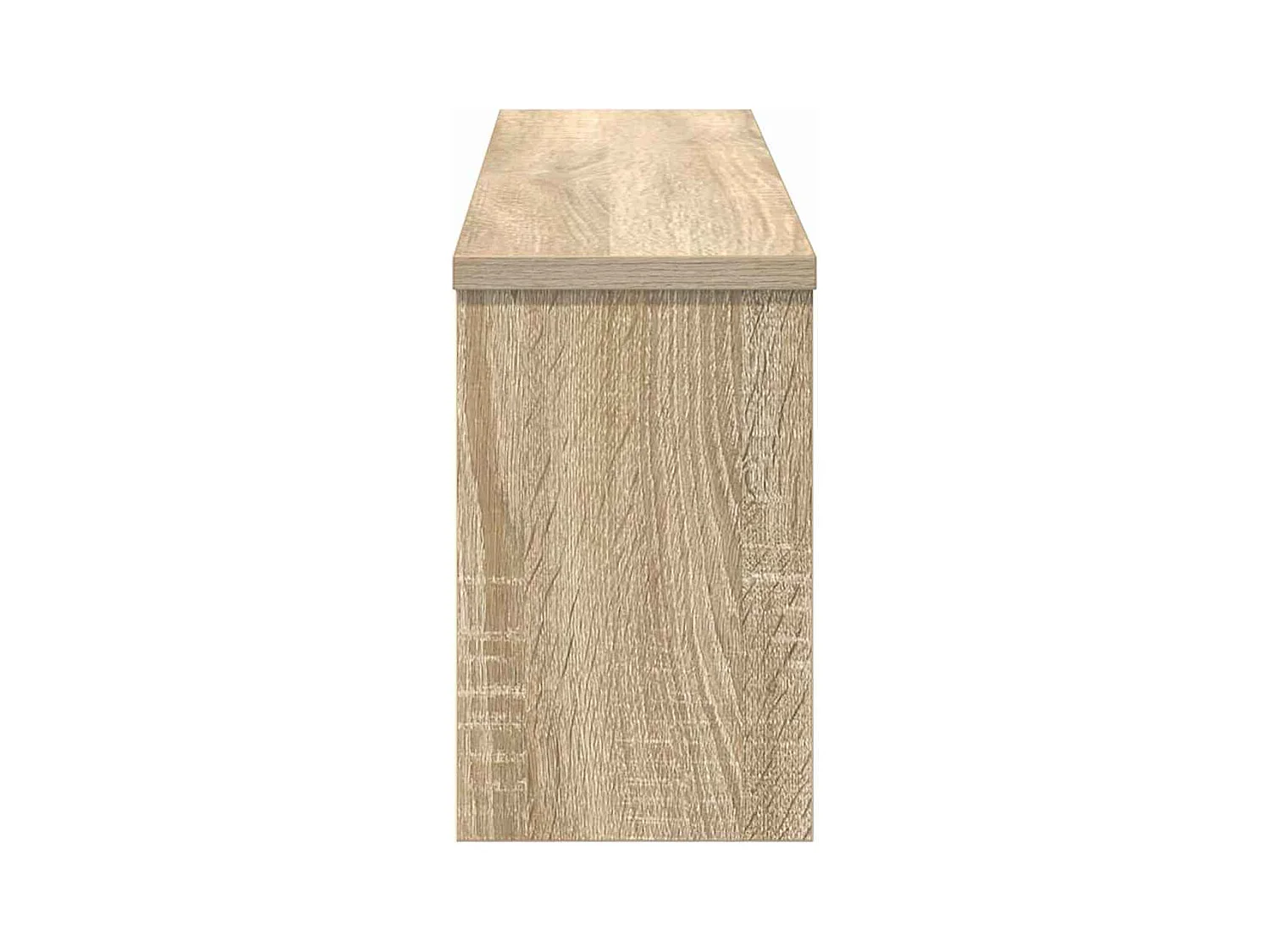 Appendiabiti da parete con ripiano in rovere Sonoma 75 x 16 x 26 cm