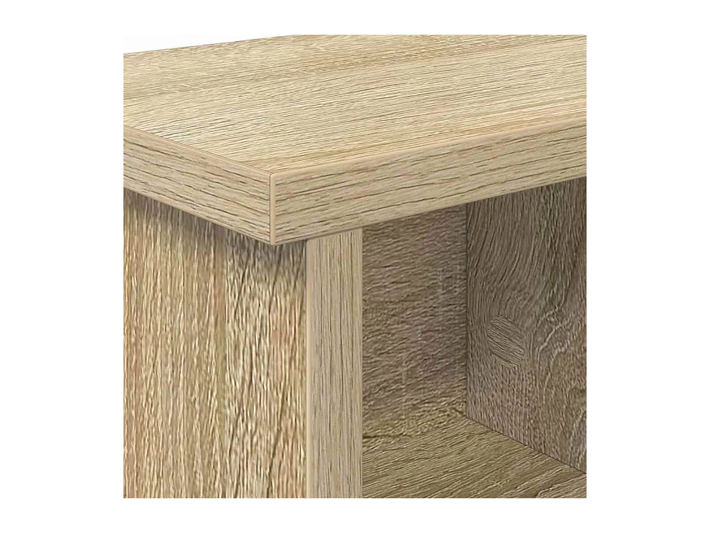 Appendiabiti da parete con ripiano in rovere Sonoma 75 x 16 x 26 cm