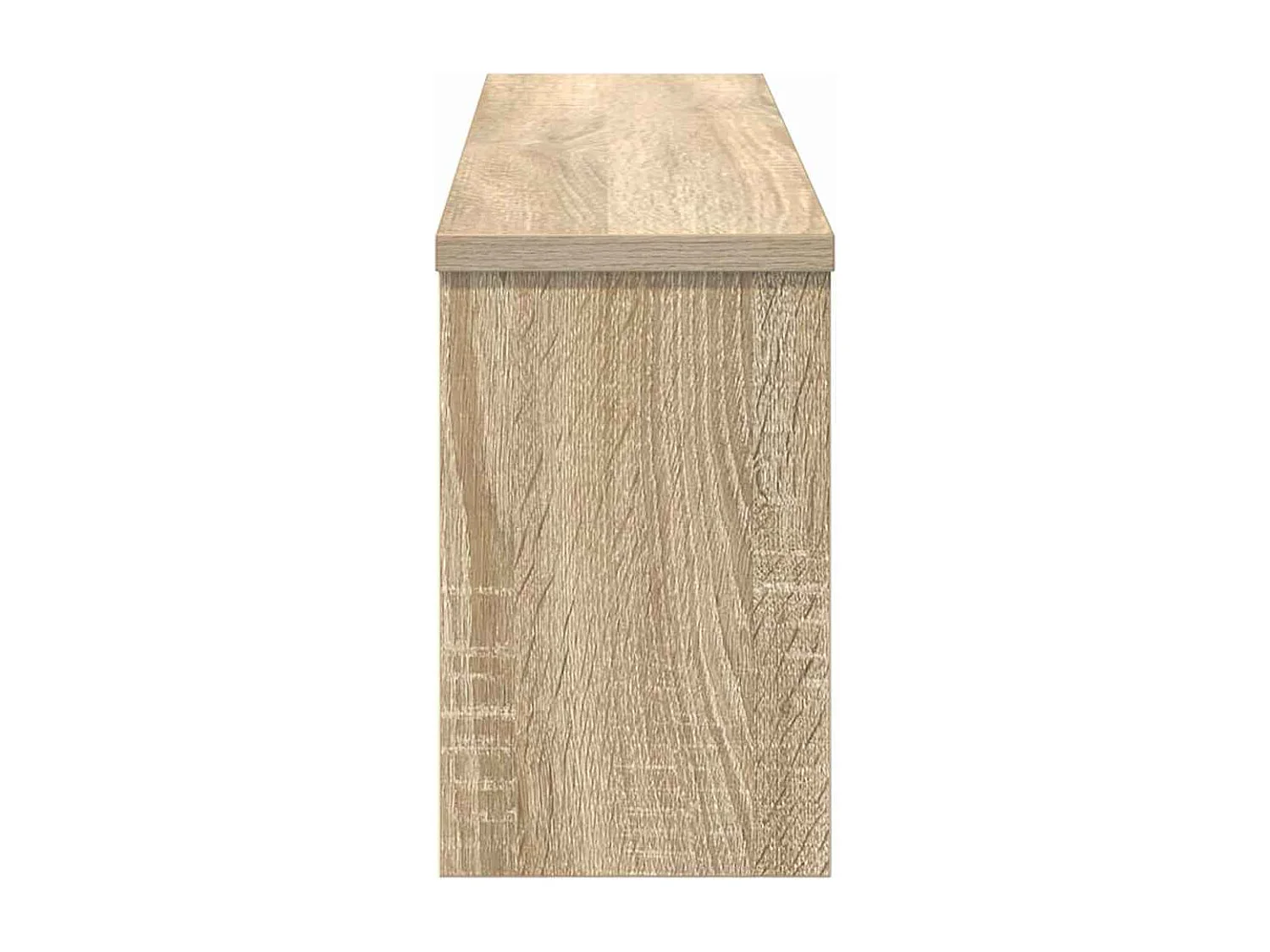 Appendiabiti da parete con ripiano in rovere Sonoma 75 x 16 x 26 cm