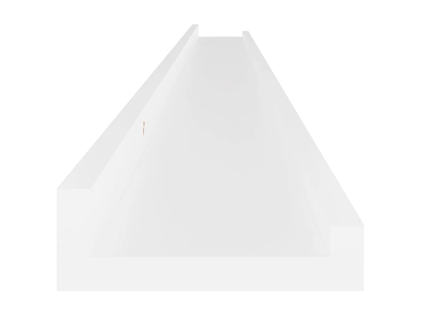 Estantes de pared 4 piezas Blanco 115x9x3 cm