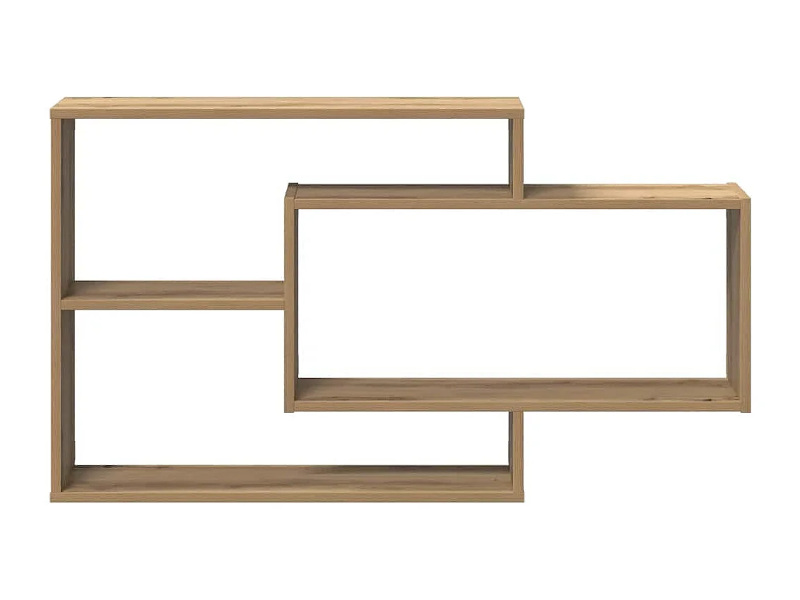 Étagère murale chêne artisanal 104x20x58,5 cm bois d'ingénierie