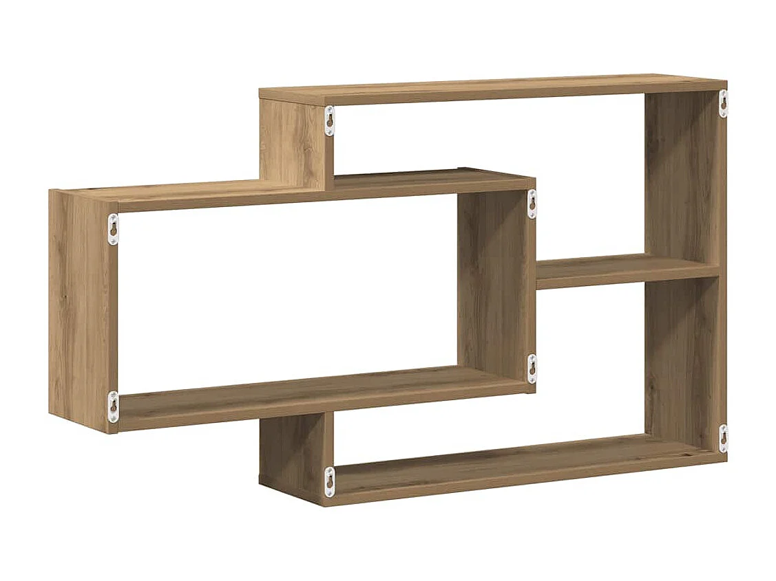 Étagère murale chêne artisanal 104x20x58,5 cm bois d'ingénierie