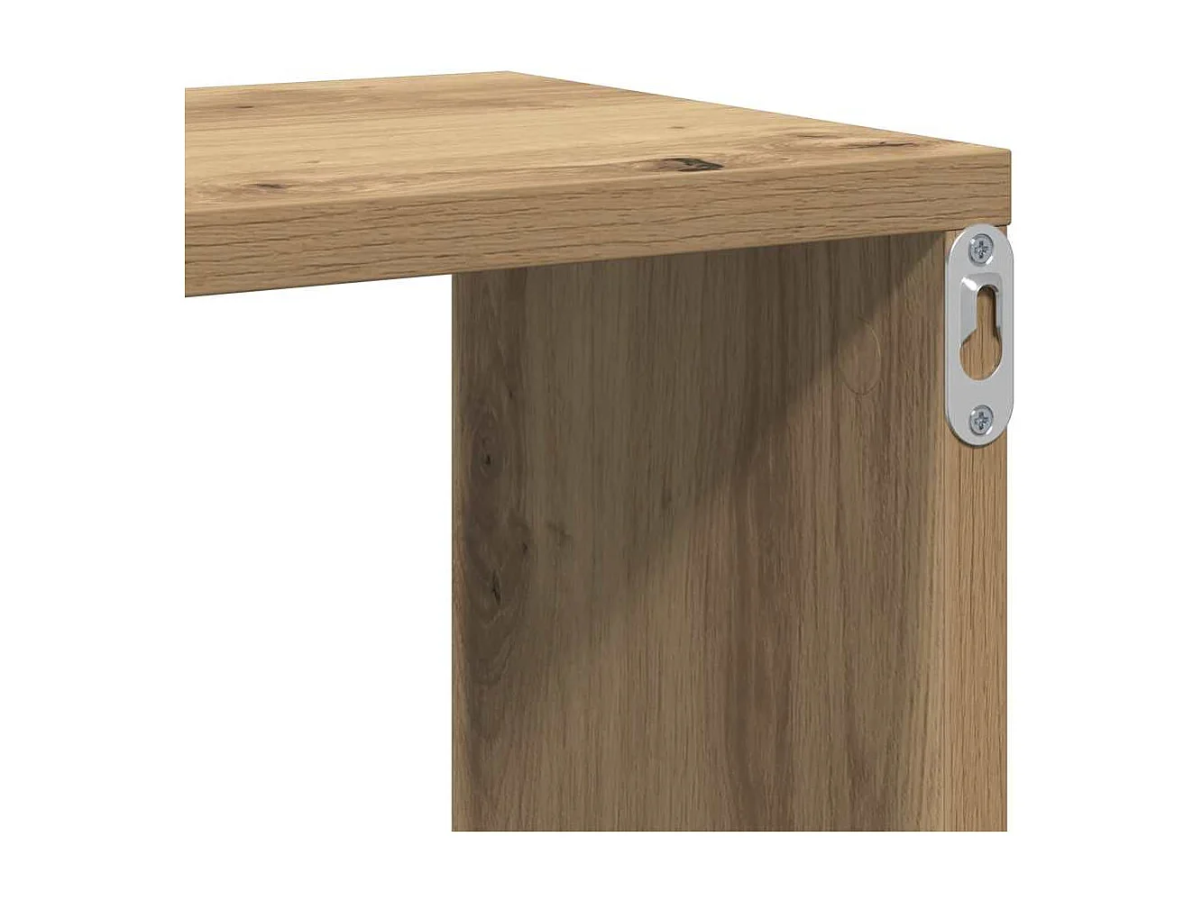 Étagère murale chêne artisanal 104x20x58,5 cm bois d'ingénierie