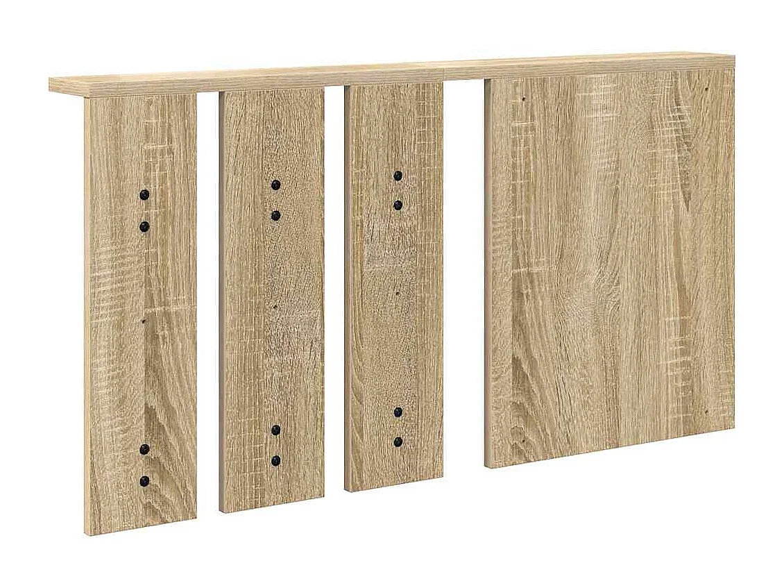 Appendiabiti da parete con ripiano in rovere Sonoma 85 x 10 x 45 cm
