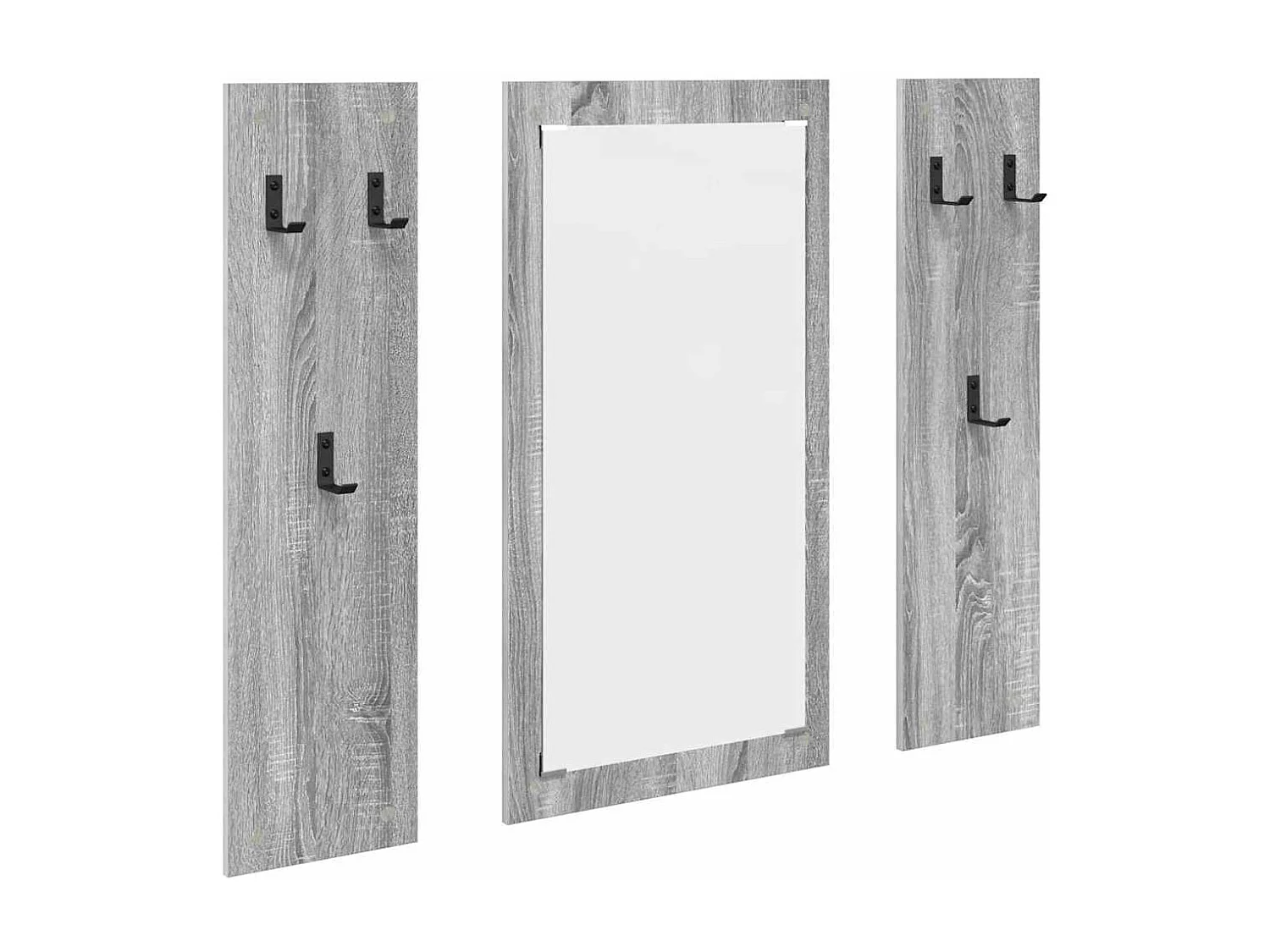 Appendiabiti da parete Sonoma grigio 96 x 1,5 x 90 cm