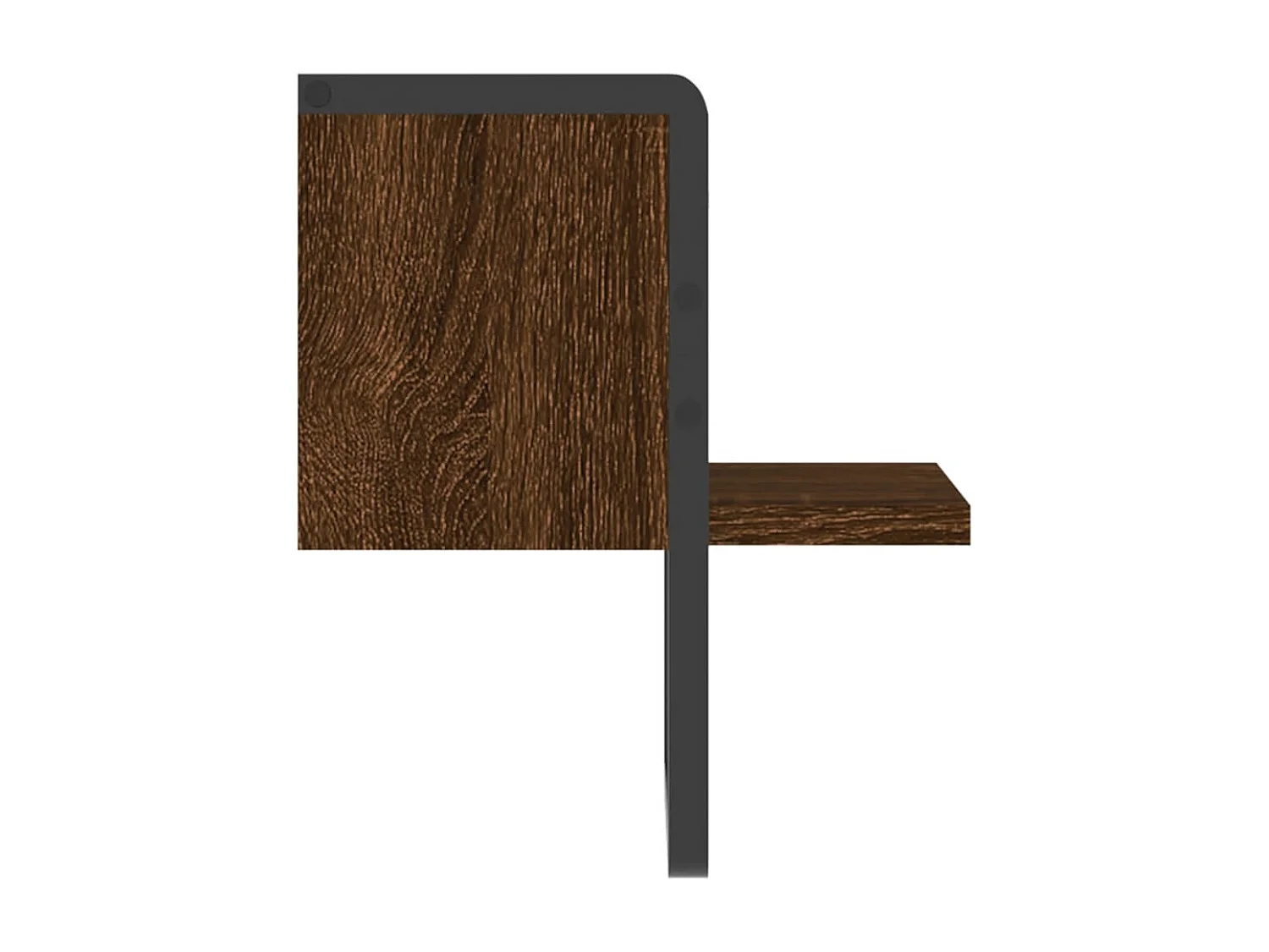 Wandplank met bar bruin eiken 20x25x30 cm