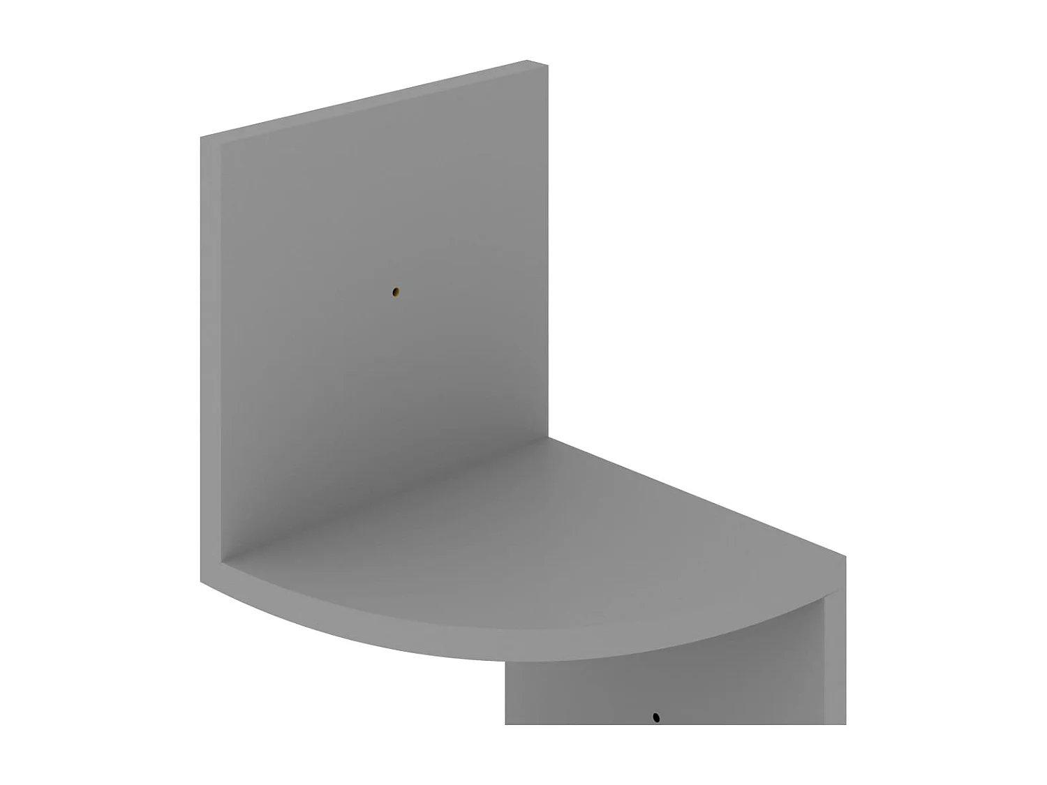 Estantería esquinera de pared gris 19x19x123 cm madera de ingeniería