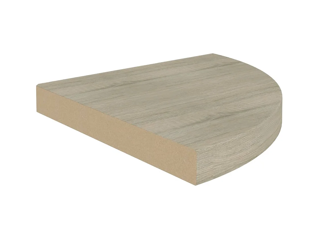 Zwevende hoekplanken 4 stuks Eiken 35x35x3,8 cm MDF