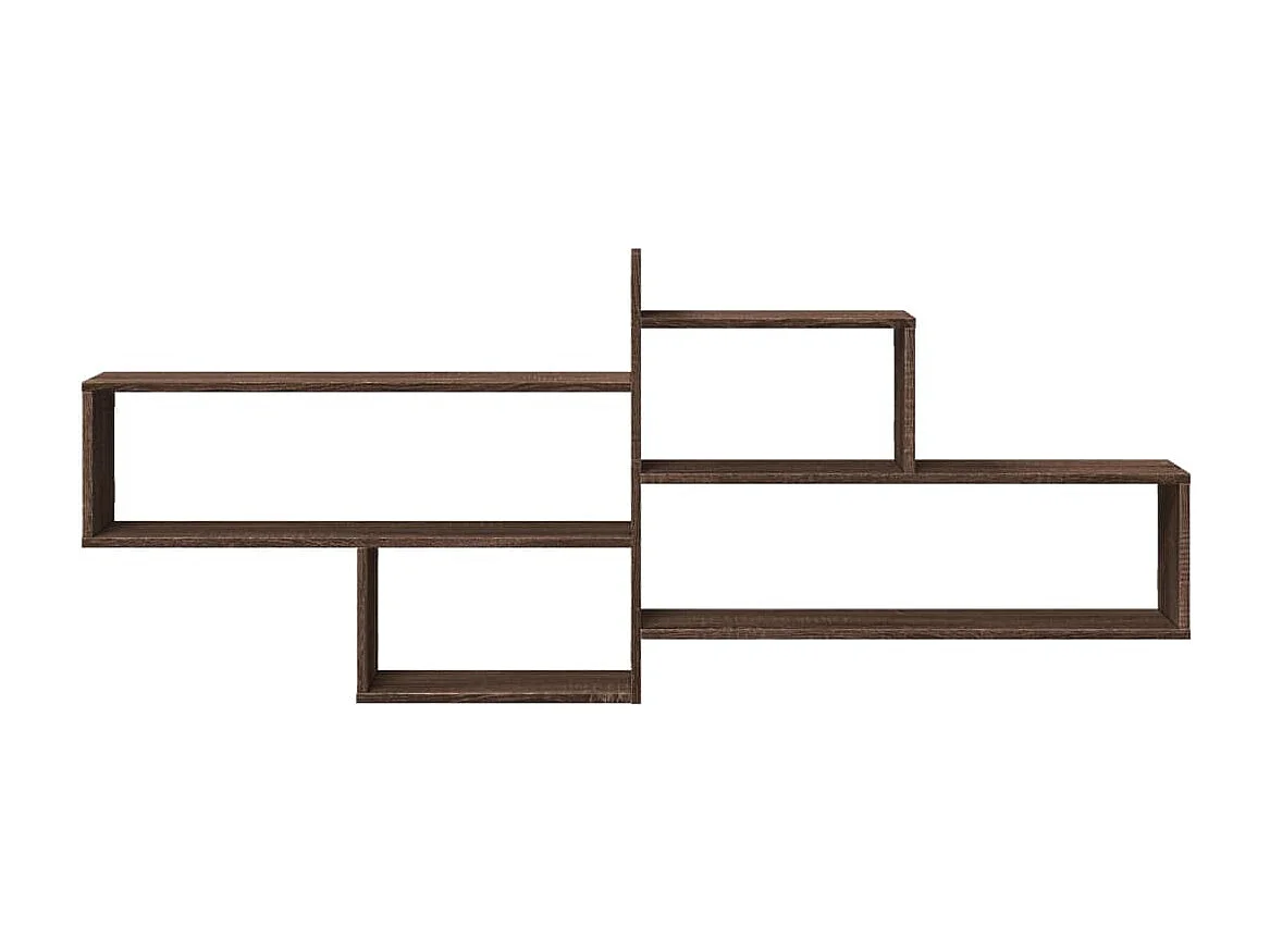 Estante de pared roble marrón 167,5x18x68 cm madera de ingeniería