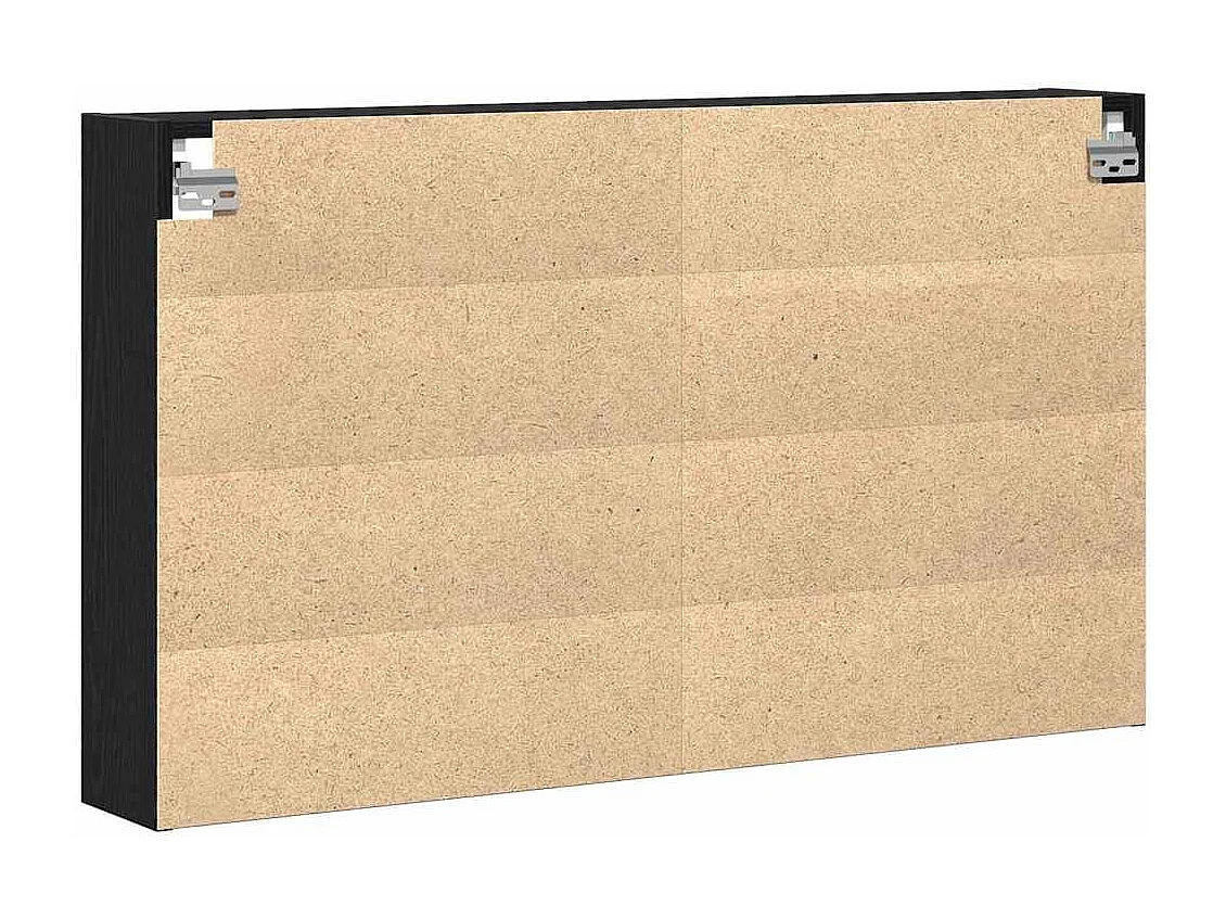 Vitrina con estante Roble Negro 100 x 15 x 58 cm