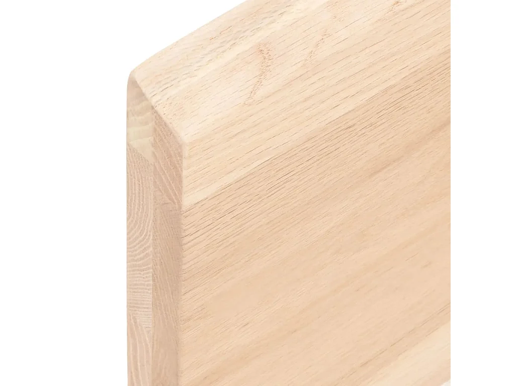Estante de pared 100x20x4 cm madera maciza de roble sin tratar
