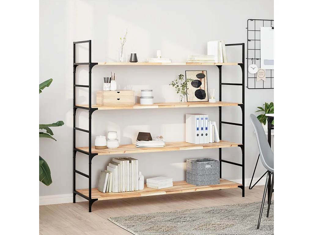 Mensole sospese 2 pezzi 120x40x2 cm in acacia massello non trattata