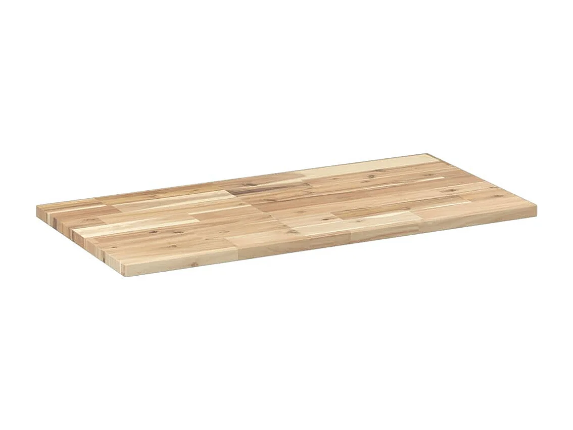 Mensole sospese 2 pezzi 100x40x2 cm in acacia massello non trattata
