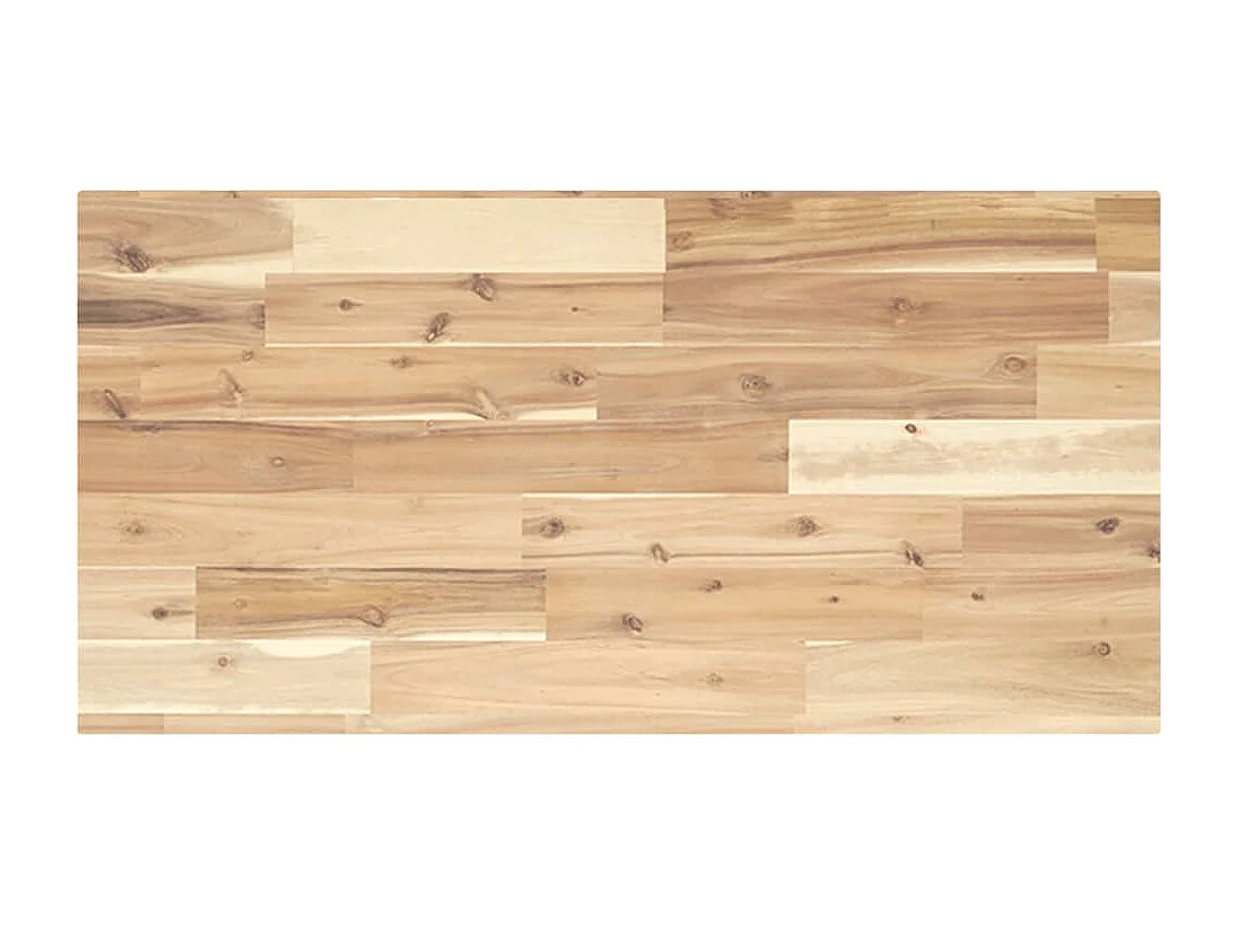 Mensole sospese 2 pezzi 100x40x2 cm in acacia massello non trattata