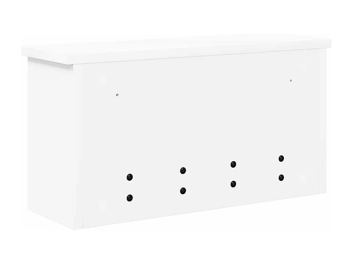 Perchero de pared Blanco 50 x 16 x 26 cm Madera de ingeniería