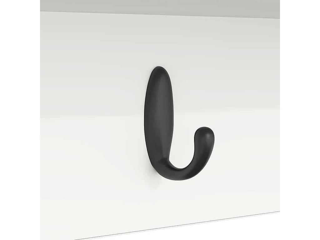 Perchero de pared Blanco 50 x 16 x 26 cm Madera de ingeniería