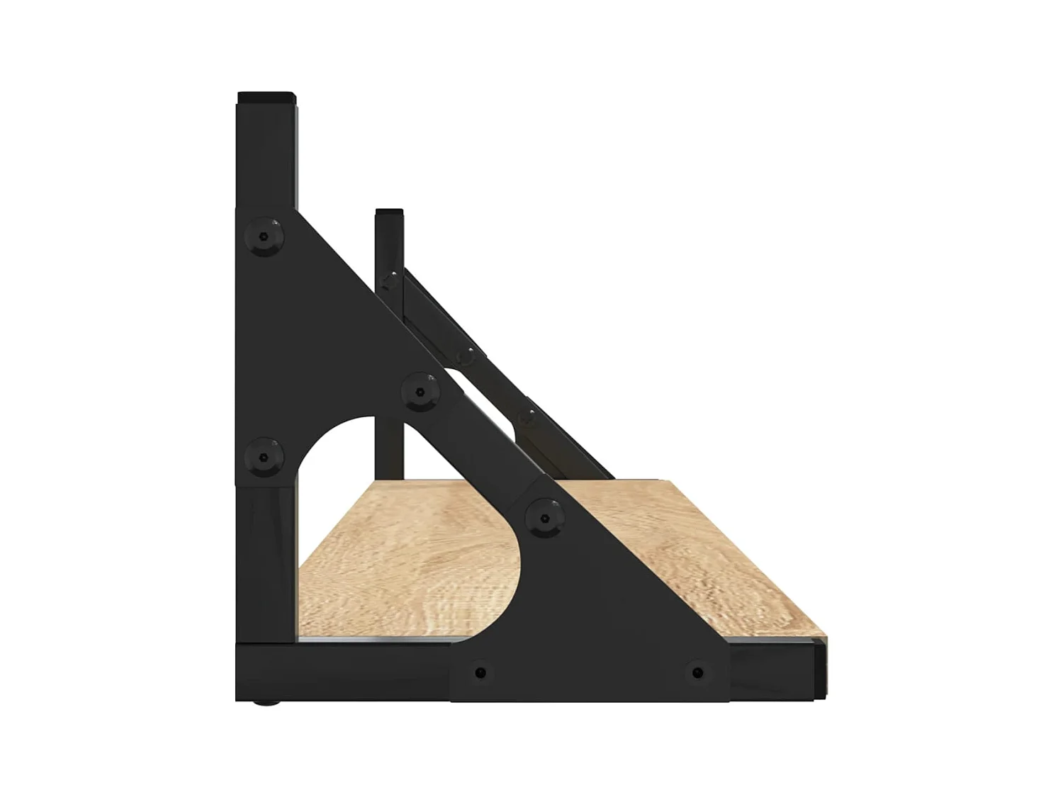 estantes de pared de roble Sonoma de 80 x 15 x 15,5 cm, madera de ingeniería.