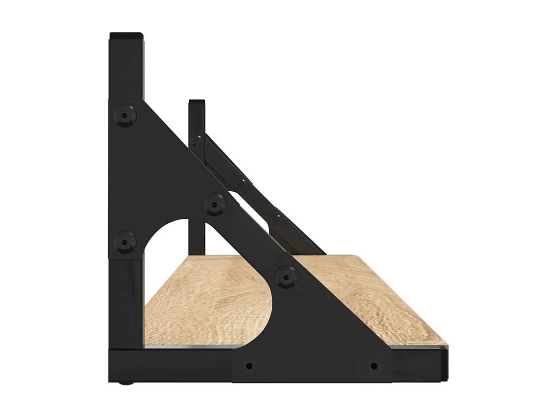 estantes de pared de roble Sonoma de 80 x 15 x 15,5 cm, madera de ingeniería.