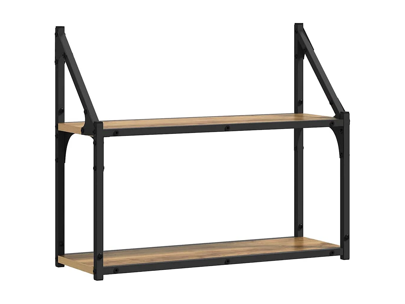 Estantería de pared con balda, roble artesanal, 60 x 21 x 51 cm